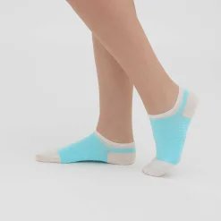 LIVING CRAFTS Abby – Sneaker-Socken, 2Er-Pack Lagune/Weis Fashion