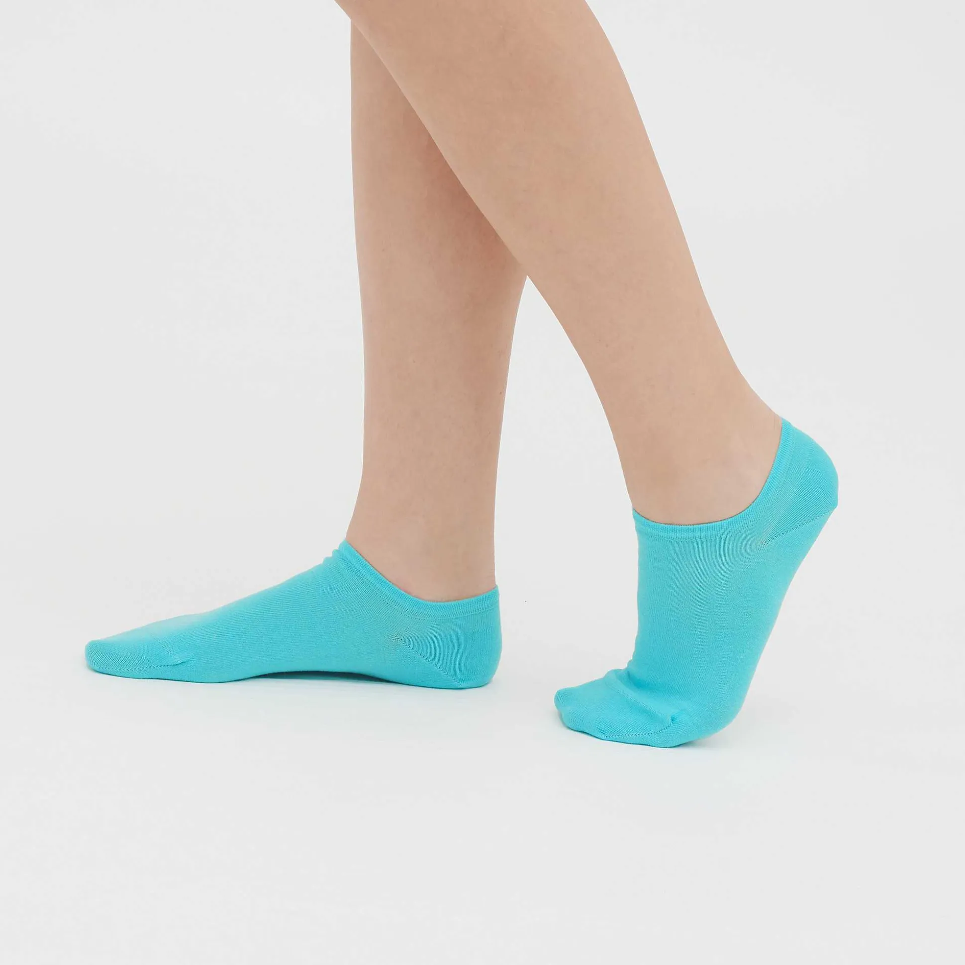 LIVING CRAFTS Abby – Sneaker-Socken, 2Er-Pack Lagune/Weis Fashion
