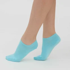 LIVING CRAFTS Abby – Sneaker-Socken, 2Er-Pack Lagune/Weis Fashion