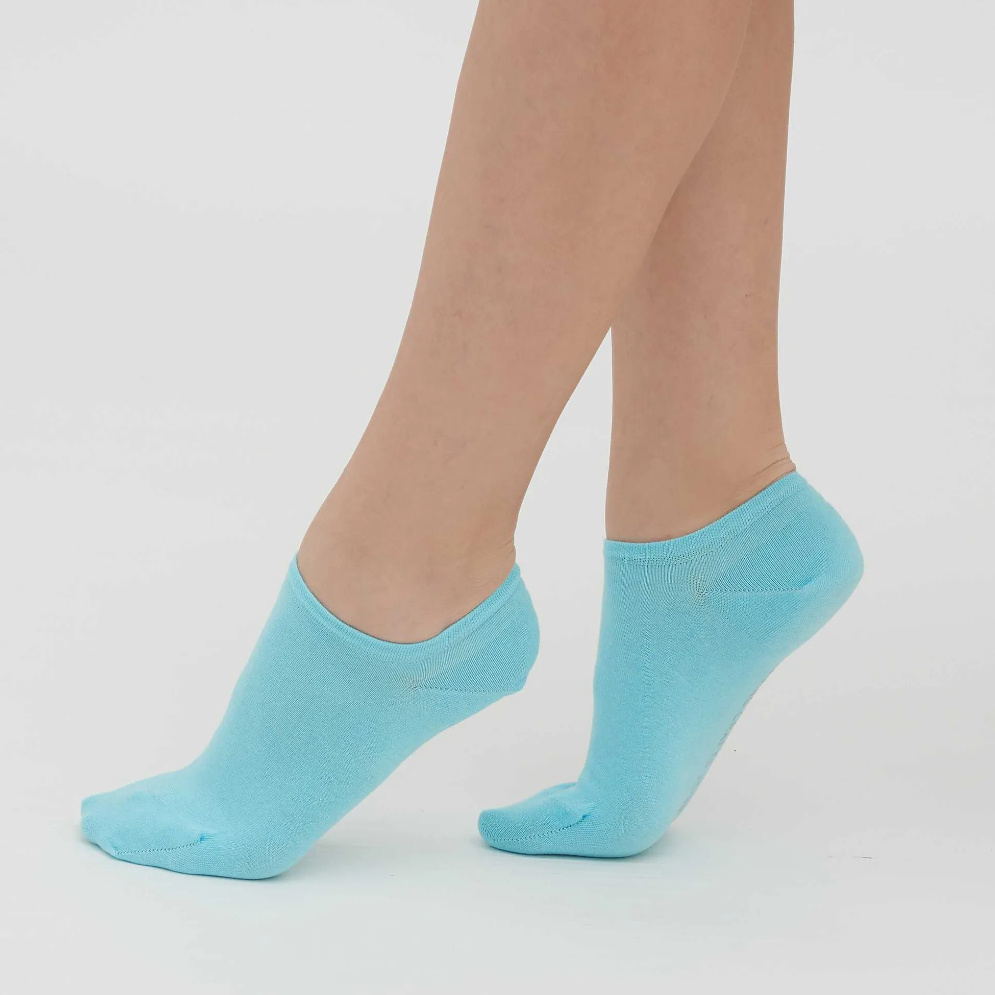 LIVING CRAFTS Abby – Sneaker-Socken, 2Er-Pack Lagune/Weis Fashion