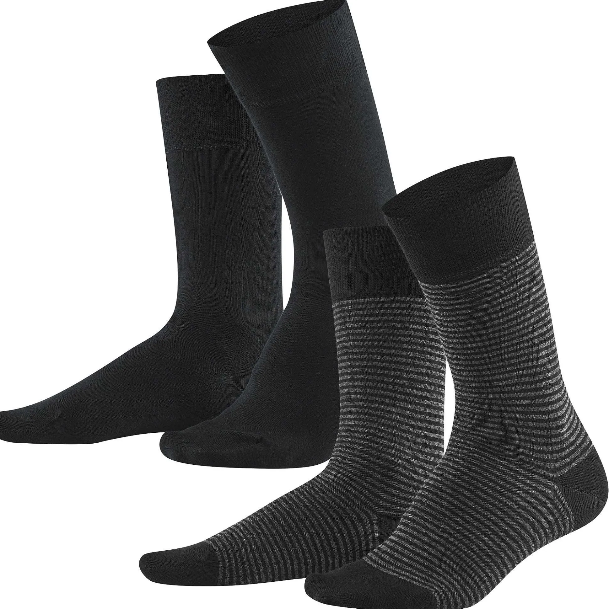 LIVING CRAFTS Arni – Socken, 2Er-Pack Schwarz/Anthrazit Cheap