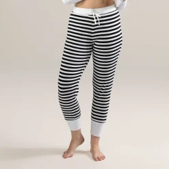 LIVING CRAFTS Aveline – Schlafhose Schwarz/Creme Cheap