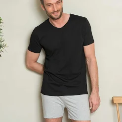 LIVING CRAFTS Ben – Boxershorts Graue Melange Cheap