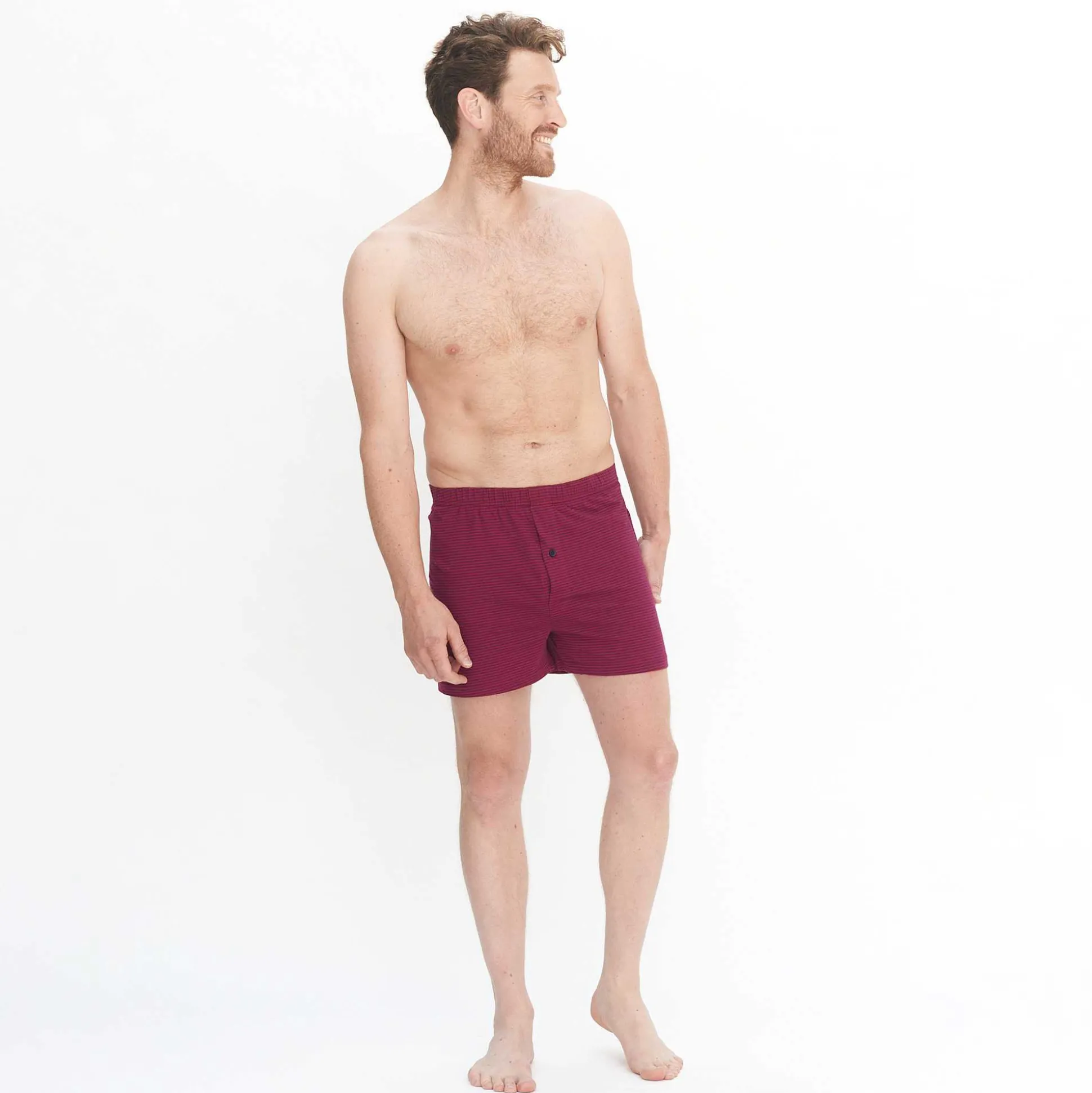 LIVING CRAFTS Ben – Boxershorts, 2Er-Pack Dunkles Marineblau/Rubin Clearance