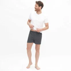 LIVING CRAFTS Ben – Boxershorts, 2Er-Pack Steingrau/Anthra Melange Fashion