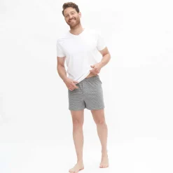 LIVING CRAFTS Ben – Boxershorts, 2Er-Pack Steingrau/Anthra Melange Fashion