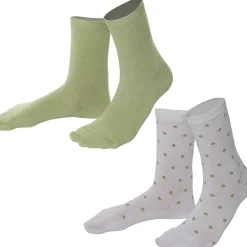 LIVING CRAFTS Bettina - Socken, 2Er-Pack Pistazie Discount