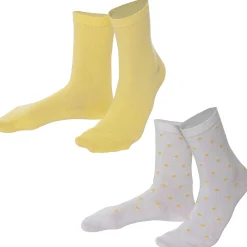 LIVING CRAFTS Bettina - Socken, 2Er-Pack Butter Sale
