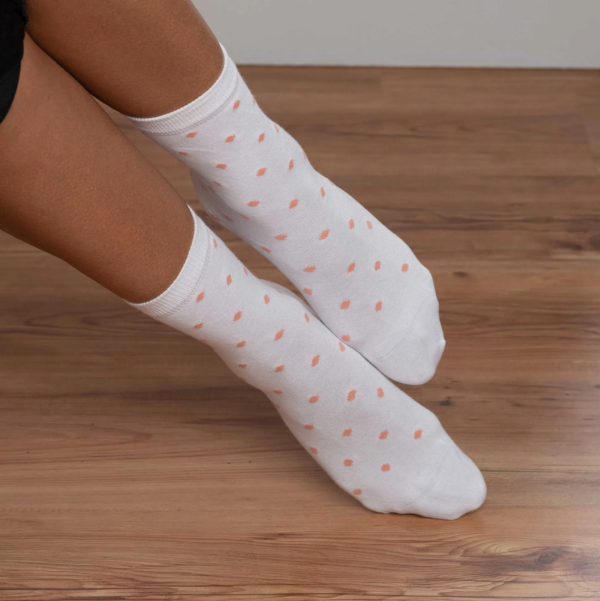 LIVING CRAFTS Bettina - Socken, 2Er-Pack Erdbeercreme Outlet