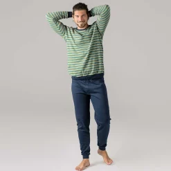 LIVING CRAFTS Bob - Pyjamas Marine/Myrte Flash Sale