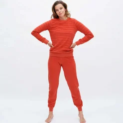 LIVING CRAFTS Bonnie – Frottee-Pyjama Verbrannter Ziegelstein Discount