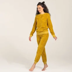 LIVING CRAFTS Bonnie – Frottee-Pyjama Honig Fashion