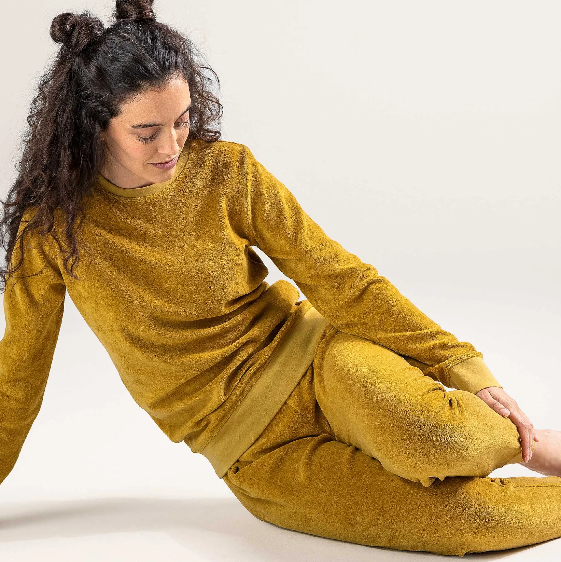 LIVING CRAFTS Bonnie – Frottee-Pyjama Honig Fashion