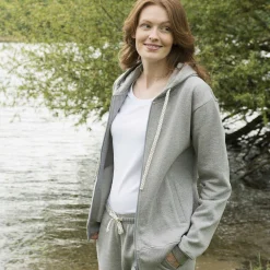 LIVING CRAFTS Cameron - Kapuzenjacke Graue Melange Clearance