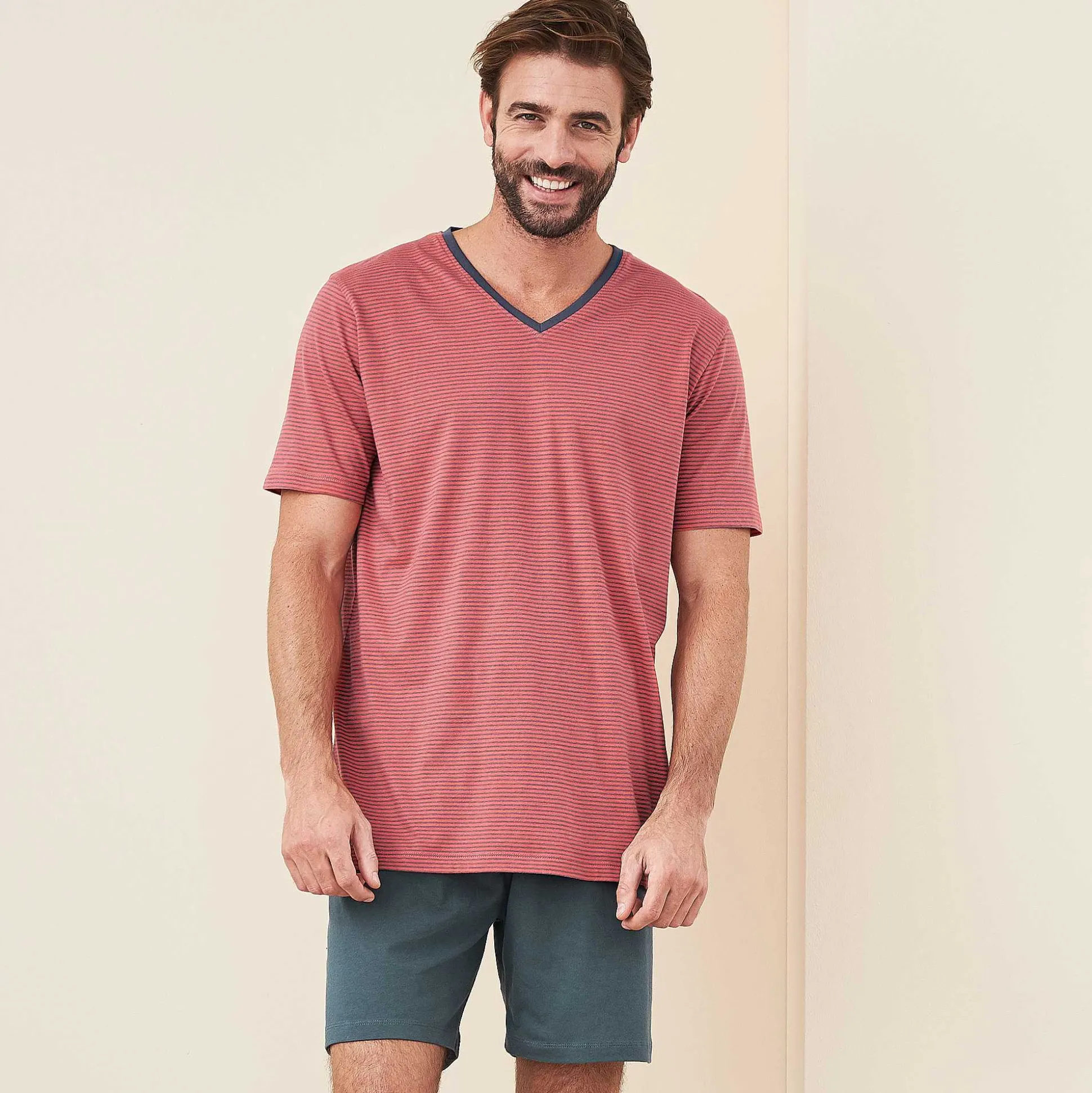 LIVING CRAFTS Carl - Pyjamas Asphalt/Cayenne Cheap