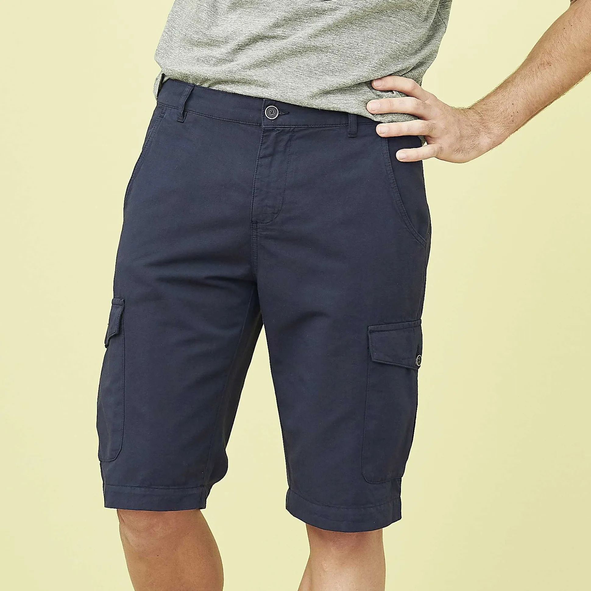 LIVING CRAFTS Cedric – Bermudashorts Tintenblau Discount