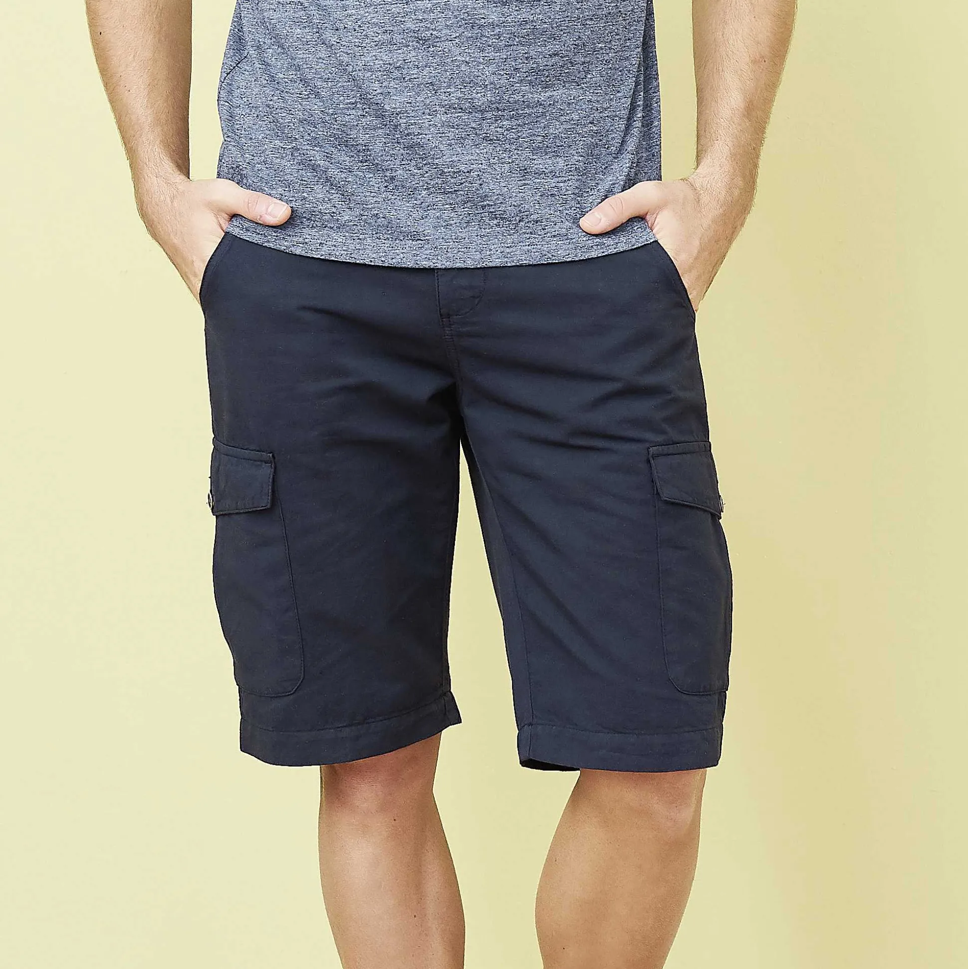 LIVING CRAFTS Cedric – Bermudashorts Tintenblau Discount
