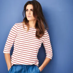 LIVING CRAFTS Chloe - Hemd Offwhite/Chili Fashion