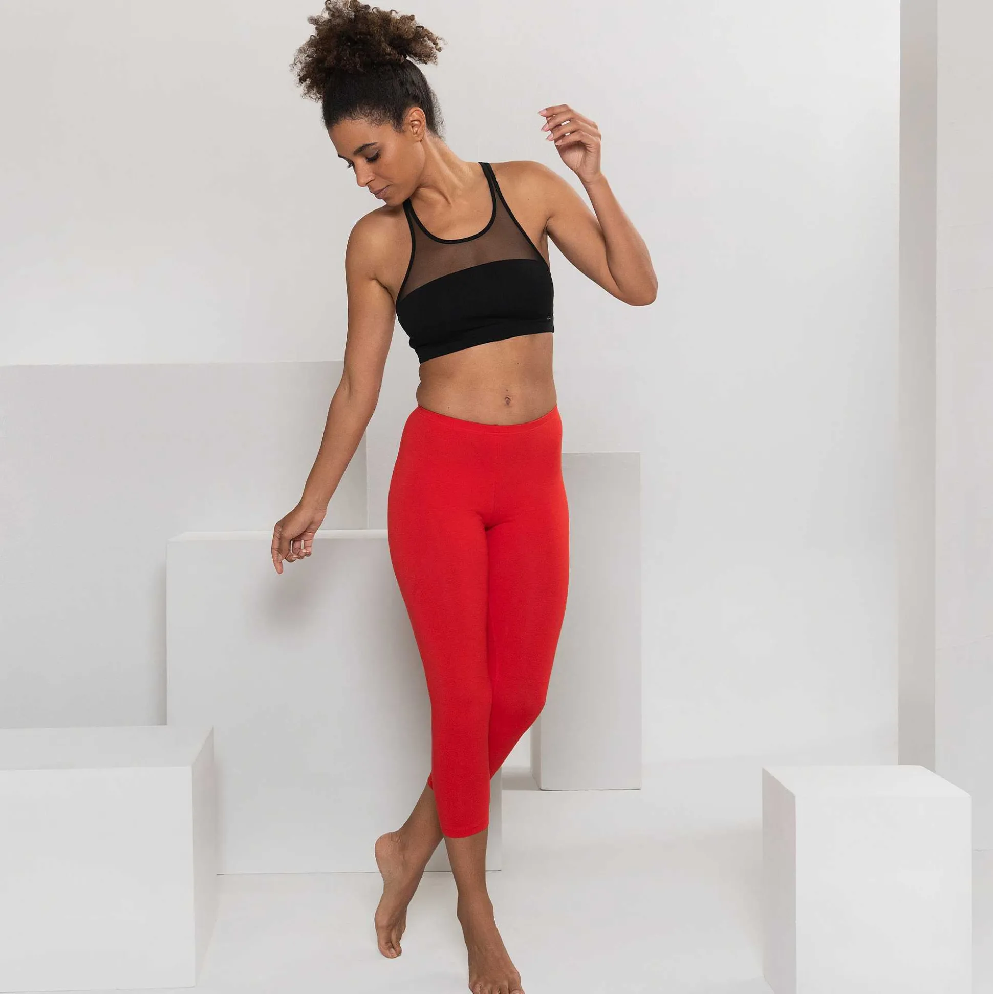 LIVING CRAFTS Clara – 7/8-Leggings Echtes Rot Store