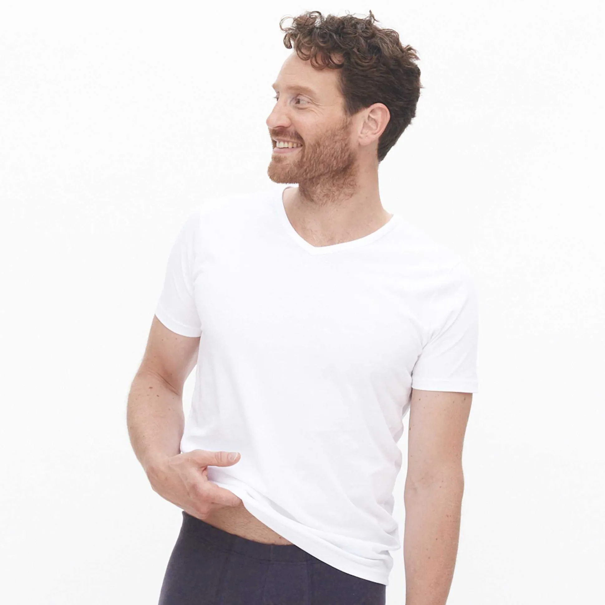 LIVING CRAFTS Dean – T-Shirt, 2Er-Pack Weis Shop