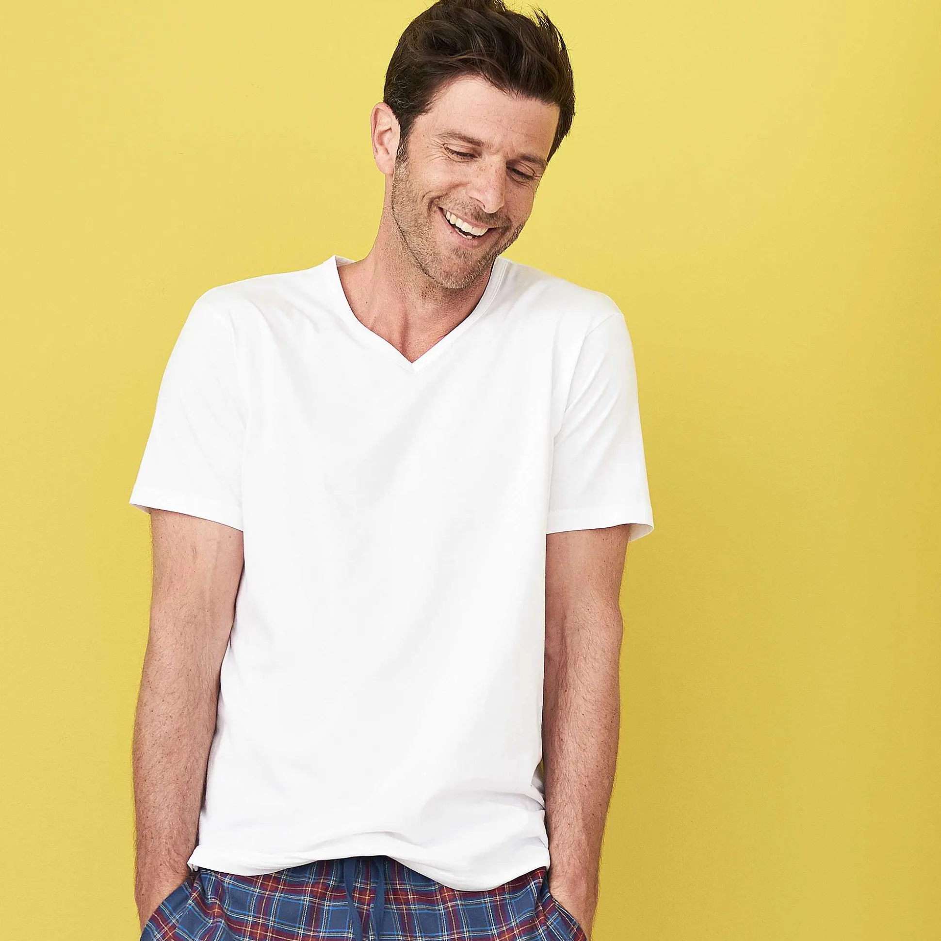 LIVING CRAFTS Dean – T-Shirt, 2Er-Pack Weis Shop