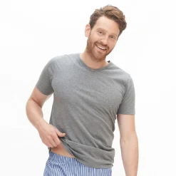LIVING CRAFTS Dean – T-Shirt, 2Er-Pack Graue Melange Cheap