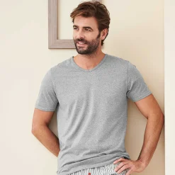 LIVING CRAFTS Dean – T-Shirt, 2Er-Pack Graue Melange Cheap