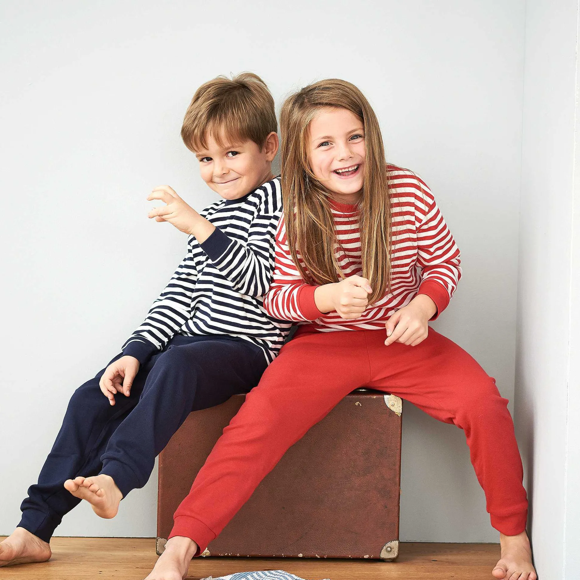 LIVING CRAFTS Elefant - Pyjama Mohn/Weis Cheap