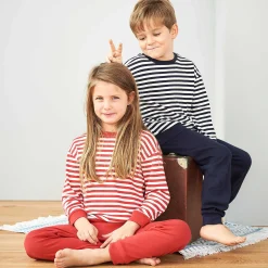 LIVING CRAFTS Elefant - Pyjama Mohn/Weis Cheap