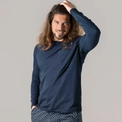 LIVING CRAFTS Felix - Schlafshirt Marine Best