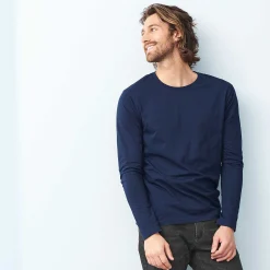 LIVING CRAFTS Frank - Langarmshirt Marine Hot