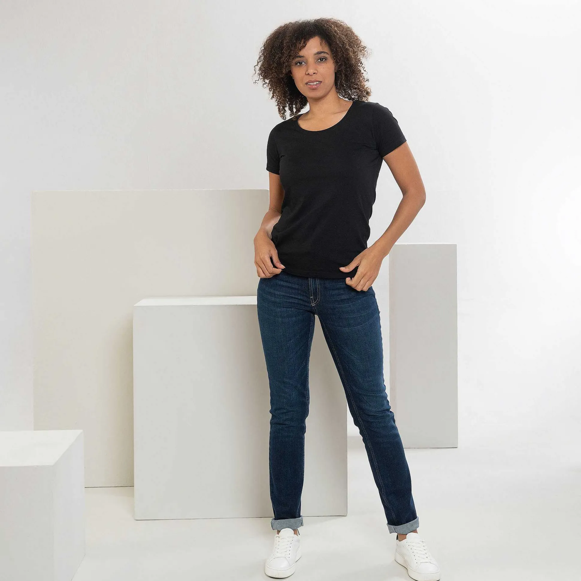 LIVING CRAFTS Frieda - T-Shirt Schwarz Fashion