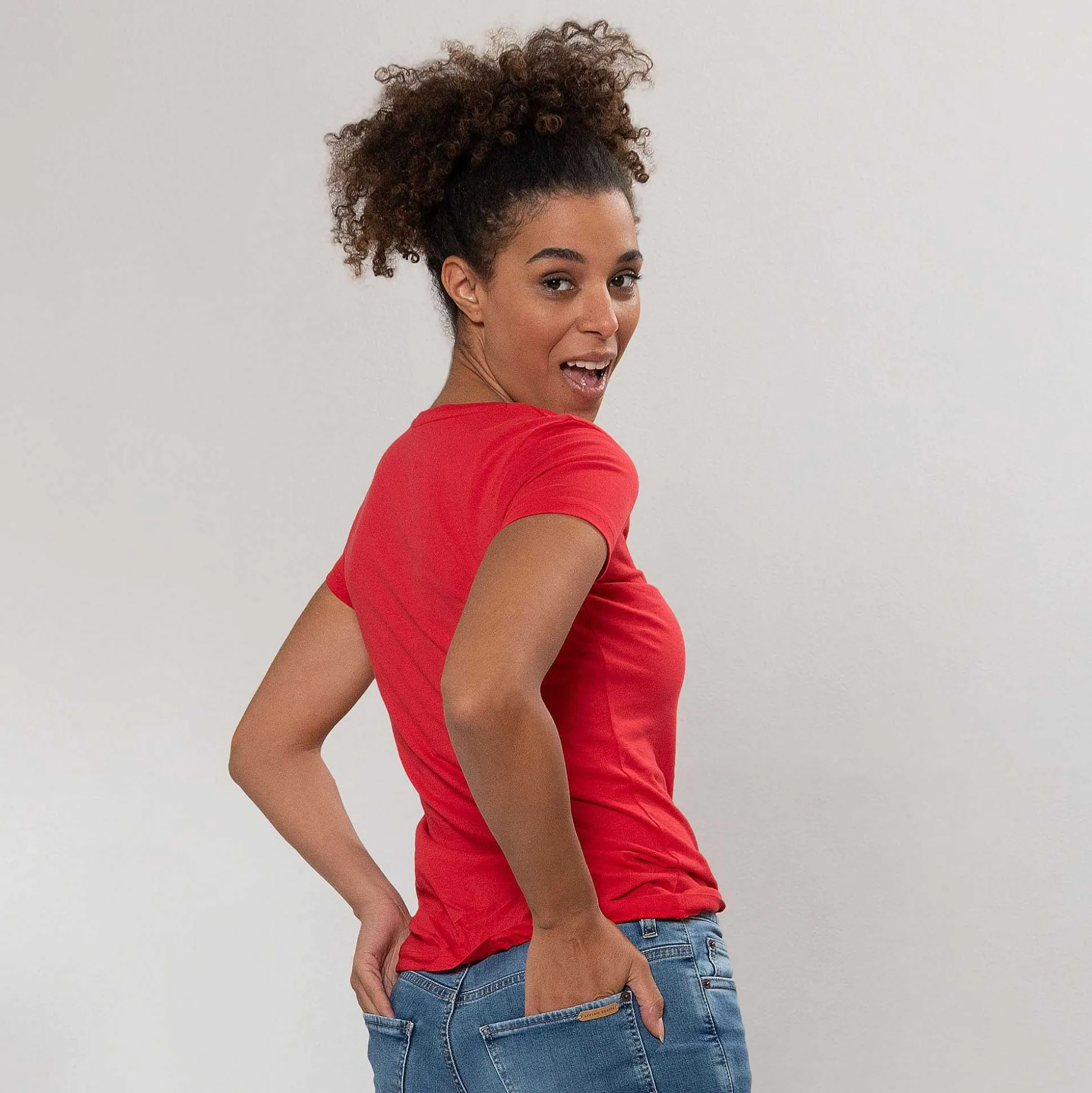 LIVING CRAFTS Frieda - T-Shirt Echtes Rot Online
