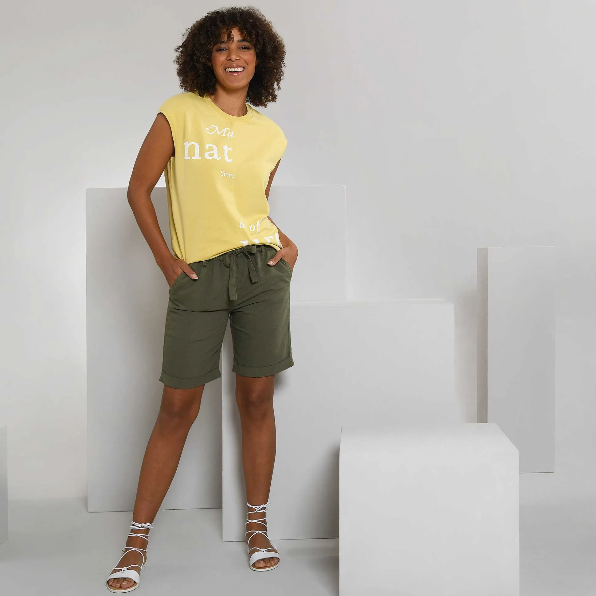 LIVING CRAFTS Gaby – Bermudashorts Thymian Hot