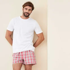 LIVING CRAFTS Gregor - Boxershorts, 2Er-Pack Cayennepfeffer/Natur Flash Sale