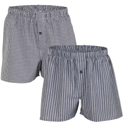 LIVING CRAFTS Gregor - Boxershorts, 2Er-Pack Anthrazit Clearance