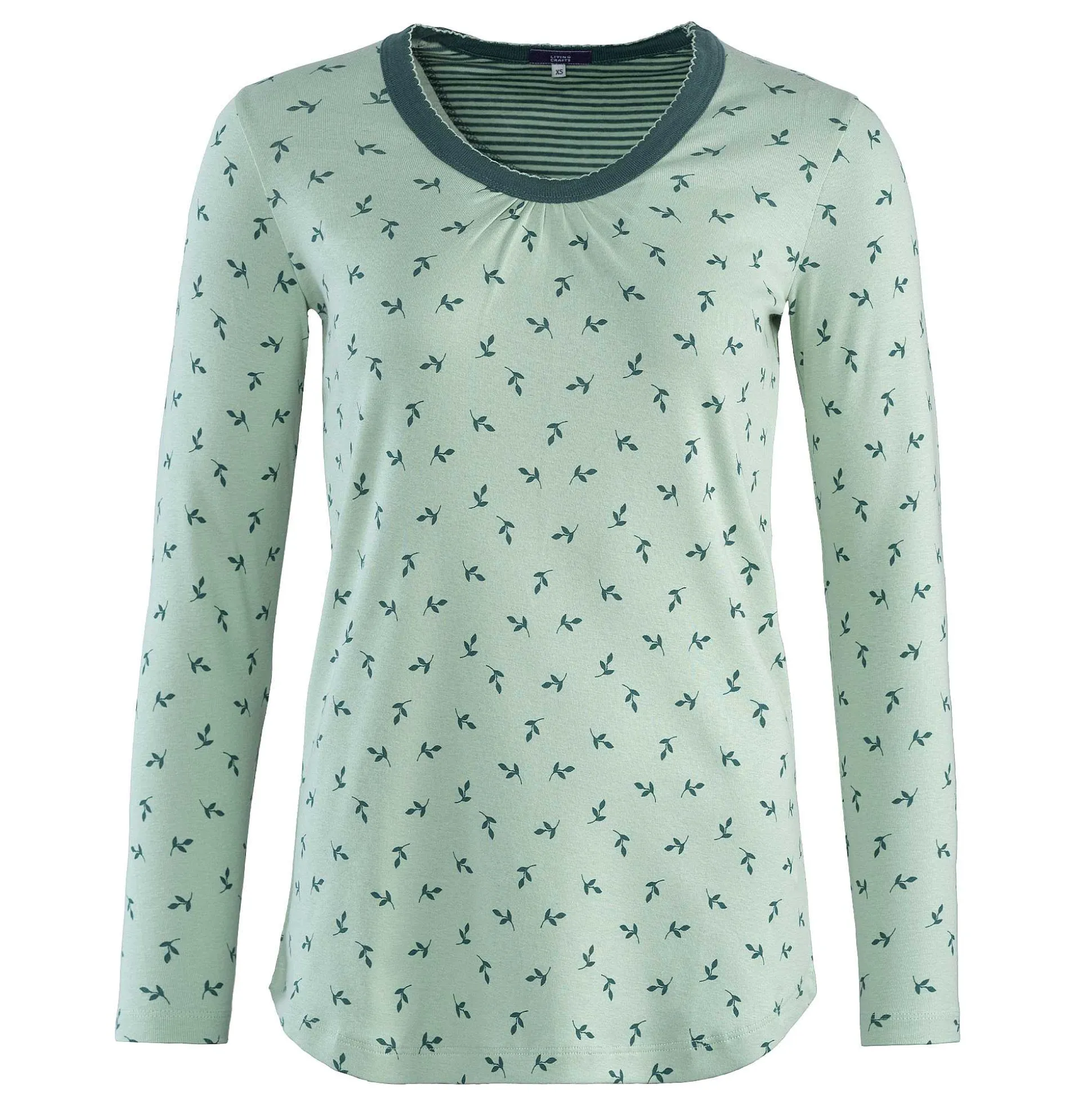 LIVING CRAFTS Haily - Schlafshirt Blatter Clearance
