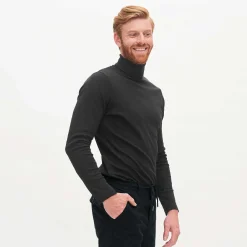 LIVING CRAFTS Helge - Rollkragenshirt Schwarz Best