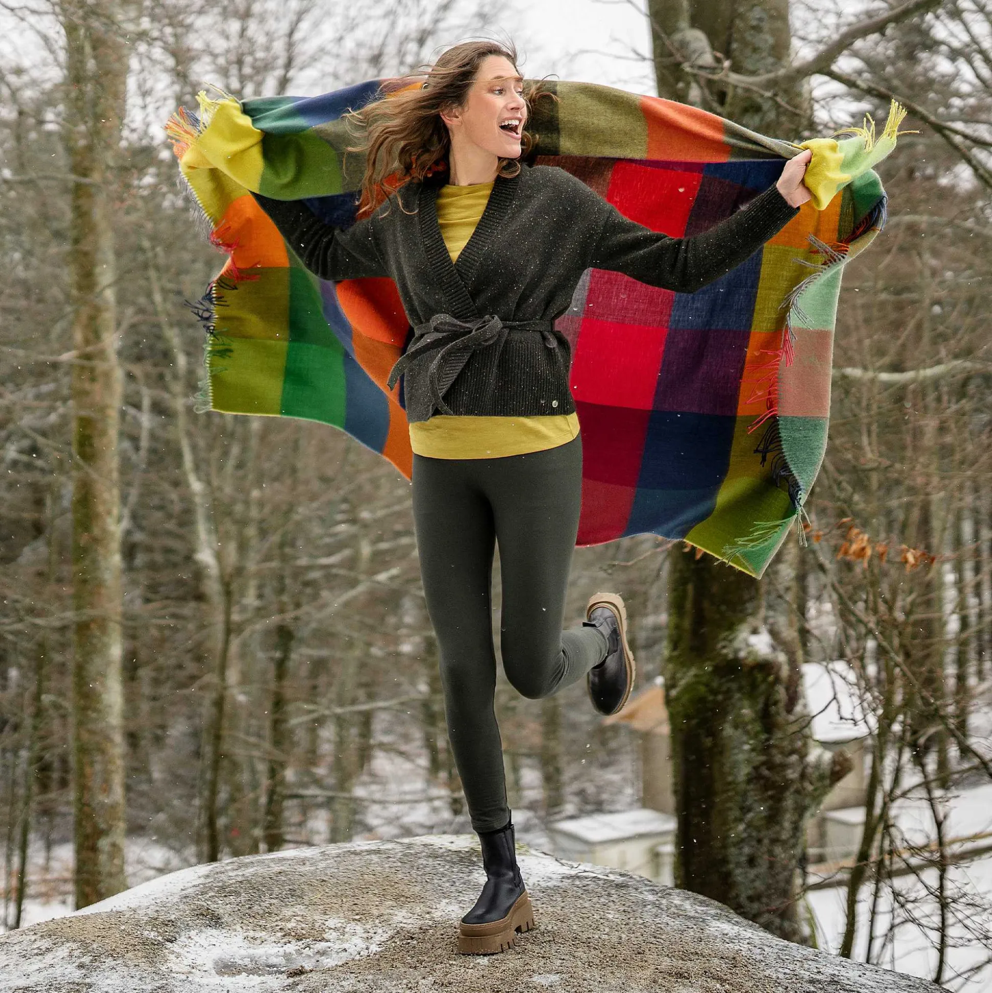 LIVING CRAFTS Hella - Leggings Dunkles Oliv New