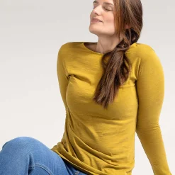LIVING CRAFTS Hilla - Langarmshirt Honig Outlet