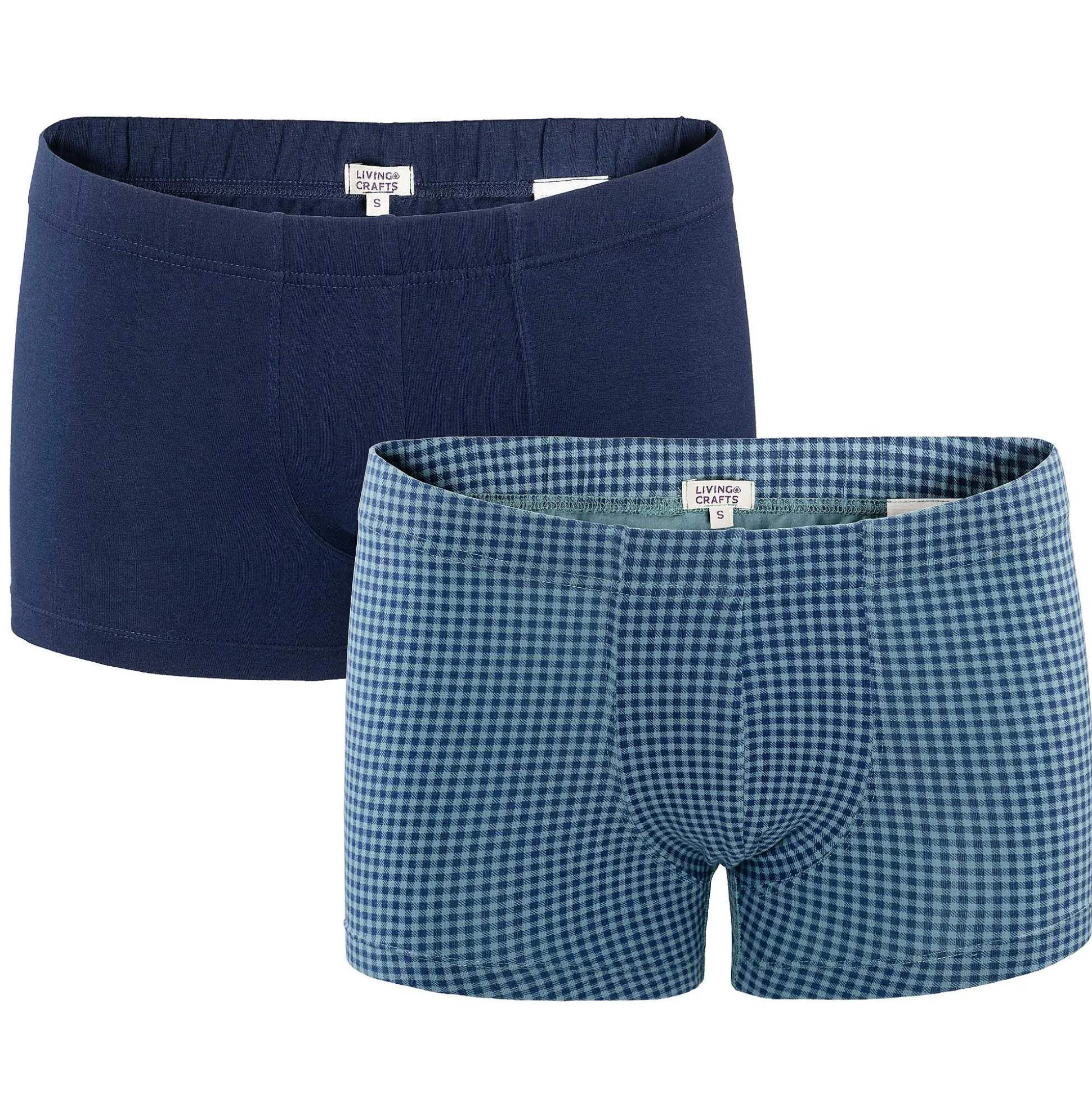 LIVING CRAFTS Hogan – Hosen, 2Er-Pack Vichy/Riffgewasser Sale