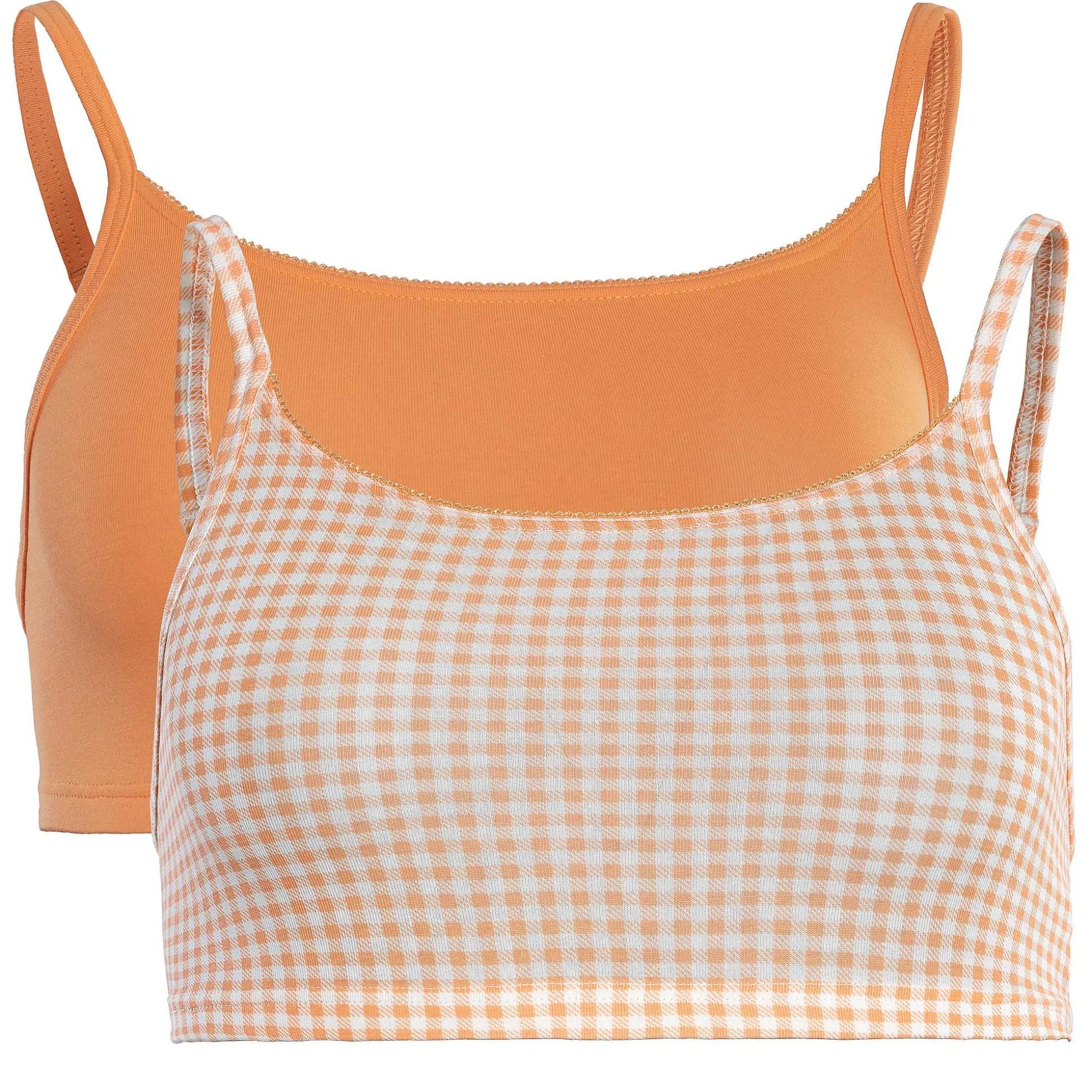 LIVING CRAFTS Ilenia - Bustier, 2Er-Pack Vichy-Aprikose Discount