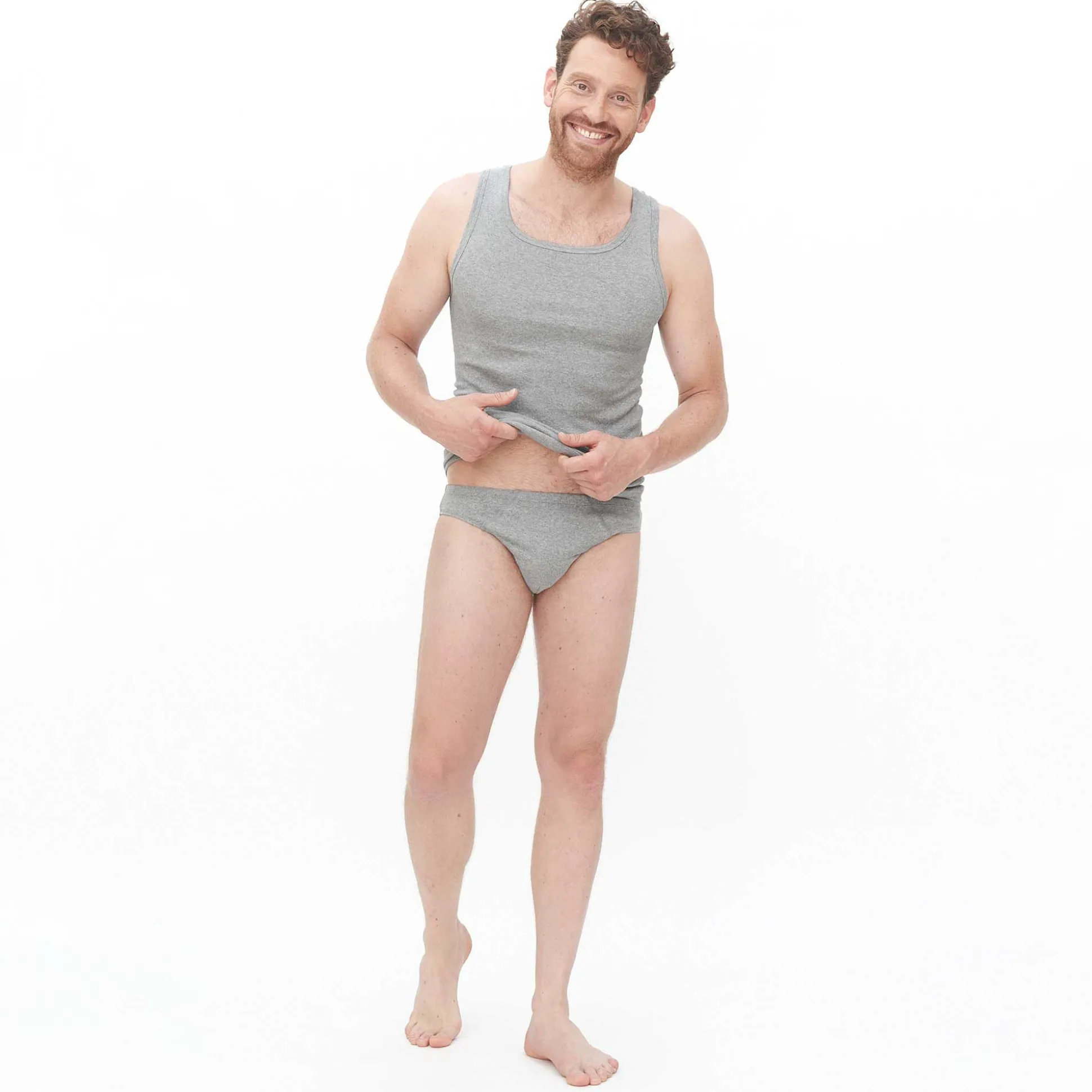 LIVING CRAFTS Jan – Slips Graue Melange Online