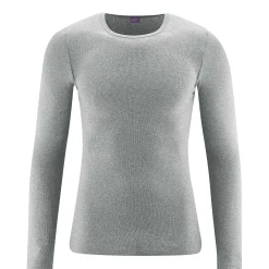 LIVING CRAFTS Johan - Langarmshirt Graue Melange Best Sale