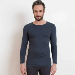LIVING CRAFTS Johan - Langarmshirt Marinegraphit Fashion