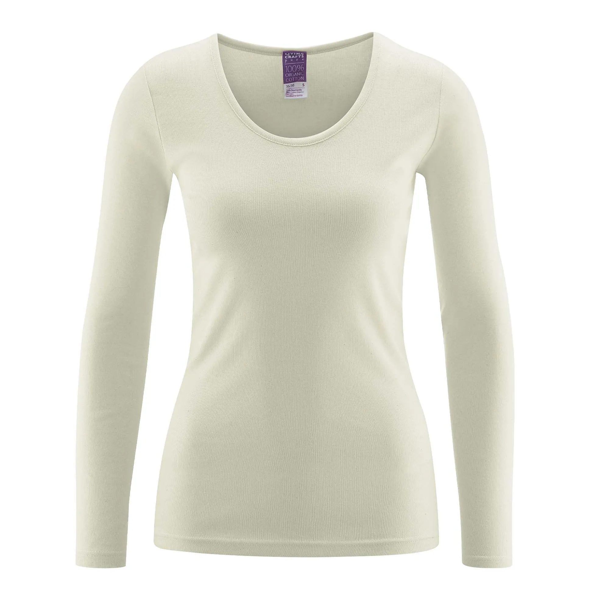 LIVING CRAFTS Johanna - Langarmshirt Naturlich New