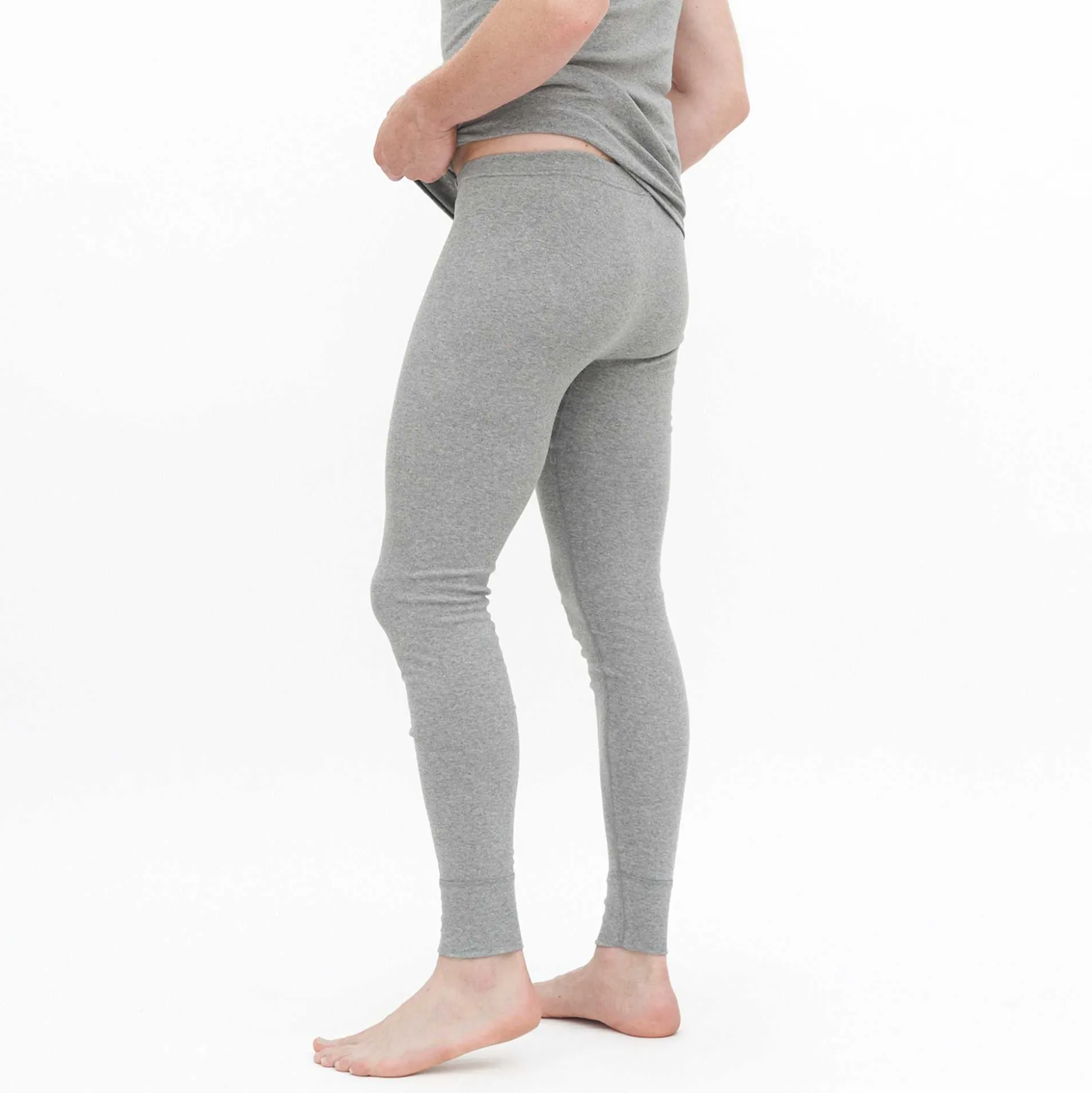 LIVING CRAFTS Jonathan – Long Johns Graue Melange Best
