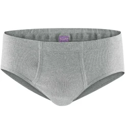 LIVING CRAFTS Julius – Slip Mit Offenem Hosenschlitz Graue Melange Clearance