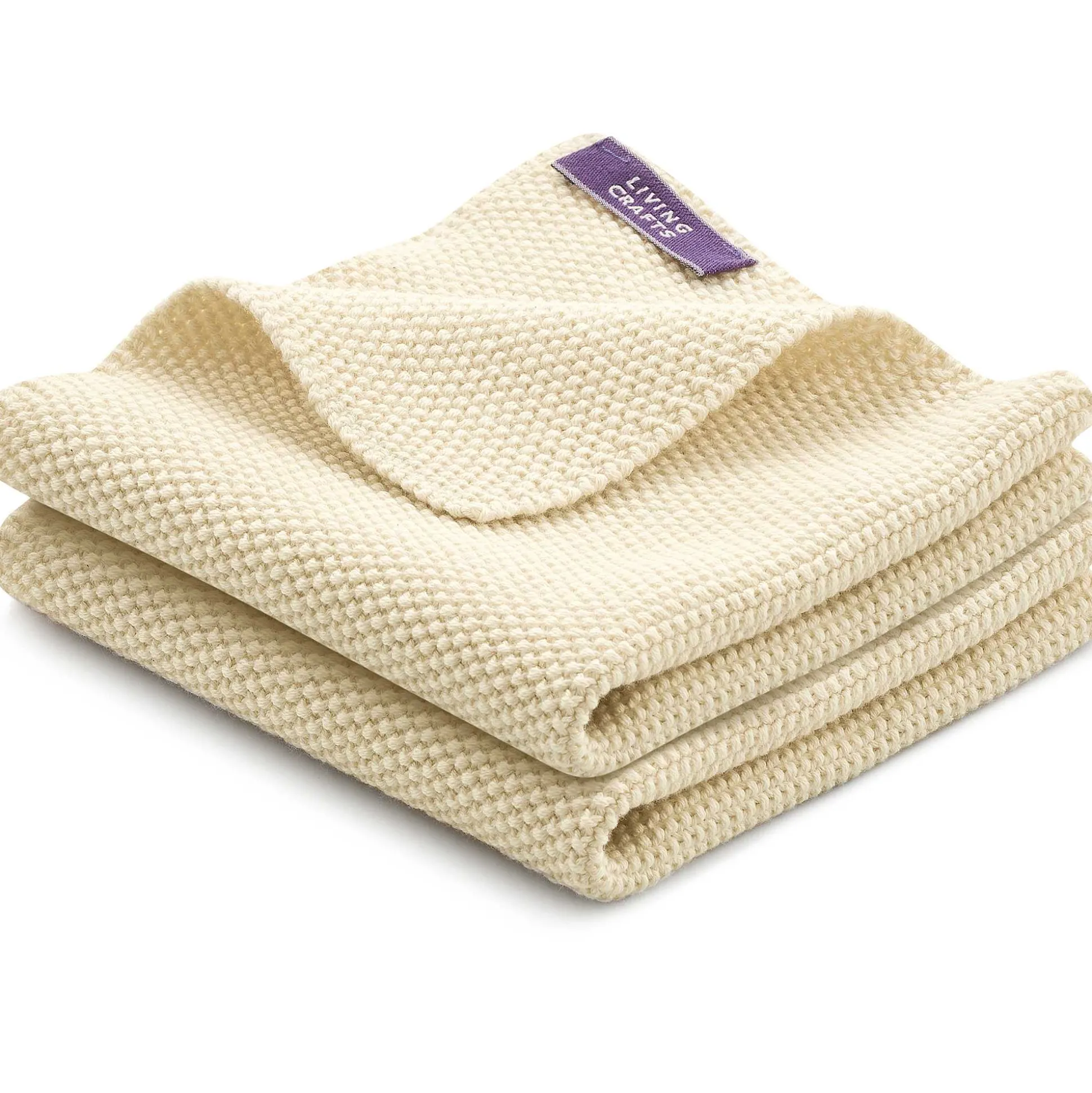 LIVING CRAFTS Juno - Spultucher, 2Er-Pack Naturlich New