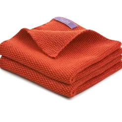 LIVING CRAFTS Juno - Spultucher, 2Er-Pack Roter Ton Hot
